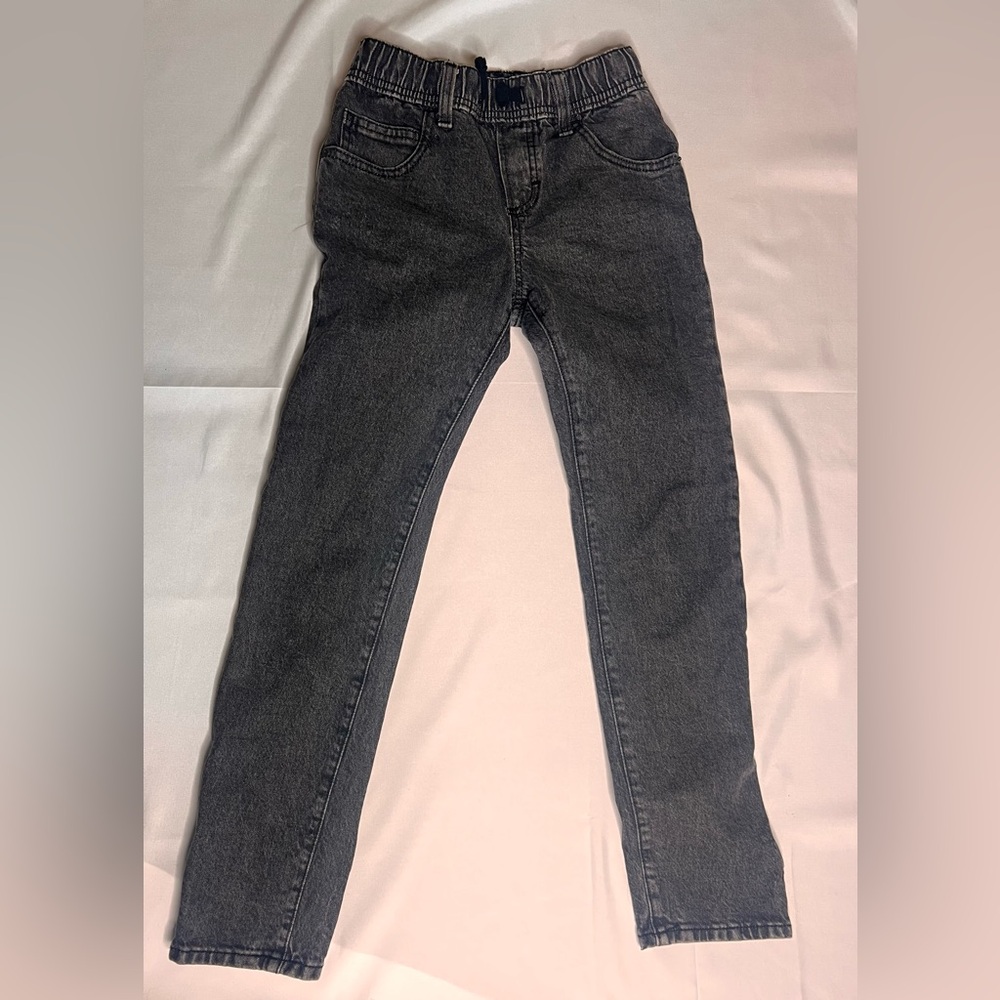Boys slim fit gray washed jeans